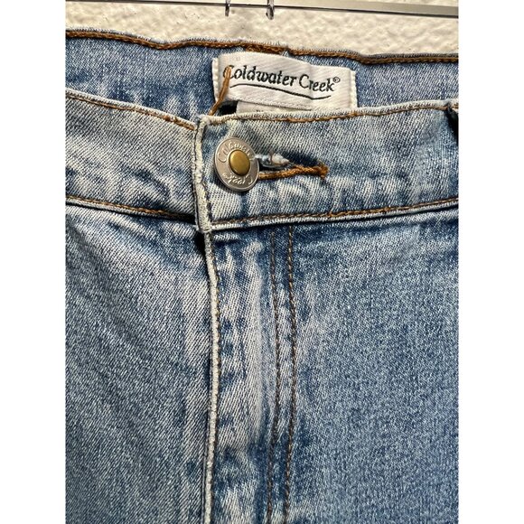 Coldwater Creek Womens Straight Leg Denim Jeans Size 12 Blue 96% Cotton 4% Spand - Picture 5 of 5